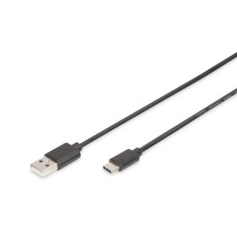   DIGITUS AK-300154-018-S High Speed USB type A 2.0 - USB type-C kábel 1,8m