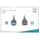 DIGITUS AK-300203-018-S High Speed USB 3.0 hosszabbító kábel 1,8m