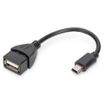 DIGITUS AK-300310-002-S OTG 2.0 mini USB-B - USB-A anya adapter