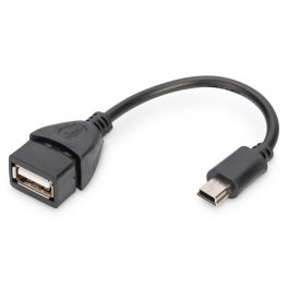   DIGITUS AK-300310-002-S OTG 2.0 mini USB-B - USB-A anya adapter