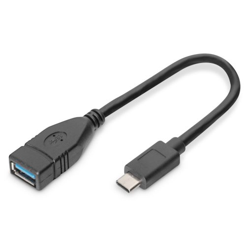 DIGITUS AK-300315-001-S USB 3.0 Type A anya-> USB 3.0 Type C apa 0,15m OTG adapter