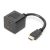 DIGITUS AK-330400-002-S Full HD 3D 24Hz aranyozott HDMI Y-elosztó kábel 0,2m