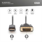 DIGITUS AK-340306-020-S DisplayPort apa -> DVI-D apa kábel 2m