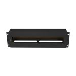 Lanberg AK-VDP103-B 19 3U DIN sínes fedeles fekete kismegszakító tartó panel