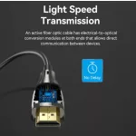 Vention HDMI/M -> HDMI/M HD, (8K, optikai kábel, fekete, 1080P@160Hz /2K@144Hz /4K@120Hz / 8K@60Hz, Átviteli sebesség: 48Gbps), 2m, kábel