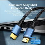 Vention HDMI/M -> HDMI/M (8K, alu, kék), 1,5m, kábel
