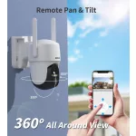 Ankway-Choetech PTZ, napelemes, CSAK Wi-Fi, kamera