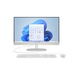 HP 23.8 inch All-in-One 24-cr1002nn PC, FreeDOS, 23.8", IntelR CoreT Ultra 5, 8GB RAM, 512GB SSD-meghajtó, FHD, Kagylófehér,fehér billentyűzettel, fehér egérrel, 3 év garancia