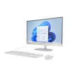 HP 23.8 inch All-in-One 24-cr1002nn PC, FreeDOS, 23.8", IntelR CoreT Ultra 5, 8GB RAM, 512GB SSD-meghajtó, FHD, Kagylófehér,fehér billentyűzettel, fehér egérrel, 3 év garancia