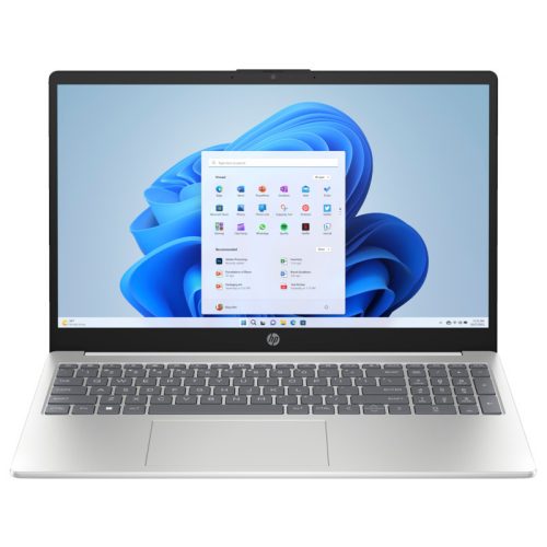 HP Laptop 15-fc0055nh, 15.6"" FHD AG IPS 300Nits, AMD Ryzen 5 7520U QC, 16GB, 512GB PCIe SSD, Radeon Graphics, Natural Silver, WIN11, numerikus háttérvilágításos billentyűzet, ujjlenyomat olvasó, 3 év