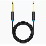 Vention 6.5mm jack/M -> 6.5mm jack/M kábel,  (fekete, aranyozott), 2m, kábel