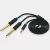 Vention 3.5mm jack/M -> 2*6.5mm jack/M, 3m, (TRS, fekete, audio), kábel