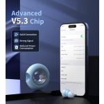 Choetech BH-T22  GlitzDonut TWS (Világító,nyakkábeles,kék), Fülhallgató