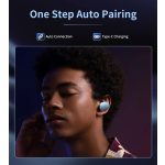 Choetech BH-T22  GlitzDonut TWS (Világító,nyakkábeles,kék), Fülhallgató