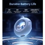 Choetech BH-T22  GlitzDonut TWS (Világító,nyakkábeles,kék), Fülhallgató