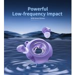 Choetech BH-T22  GlitzDonut TWS (Világító,nyakkábeles,lila), Fülhallgató