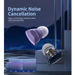 Choetech BH-T22  GlitzDonut TWS (Világító,nyakkábeles,lila), Fülhallgató