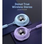 Choetech BH-T22  GlitzDonut TWS (Világító,nyakkábeles,lila), Fülhallgató
