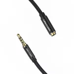 Vention 3.5mm jack/M -> 3.5mm/F, 1,5m, (hosszabbító,audio,fekete), kábel