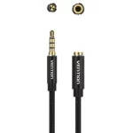 Vention 3.5mm jack/M -> 3.5mm/F , (hosszabbító,audio,fekete), 8m, kábel