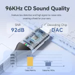 Vention USB-C/M -> 3.5mm/F , 0,1m, Audio, adapter