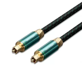   Vention Toslink optikai, (audio,réz, szövet, zöld), 3m, kábel