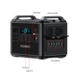 Choetech 2000W, bidirectional, PowerStation