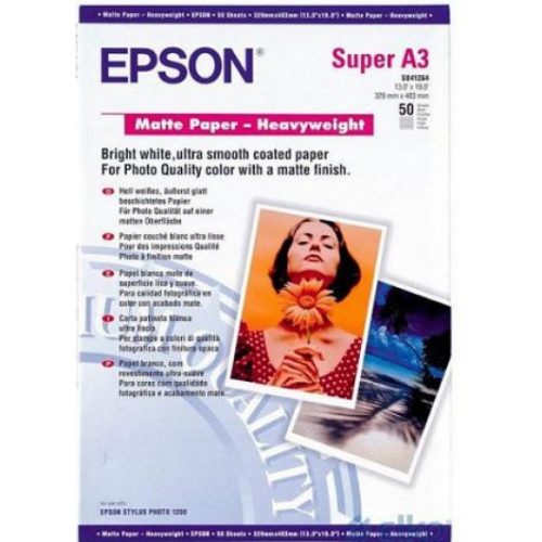 Epson matt nehéz súlyú fotópapír (A3, 50 lap, 167g)