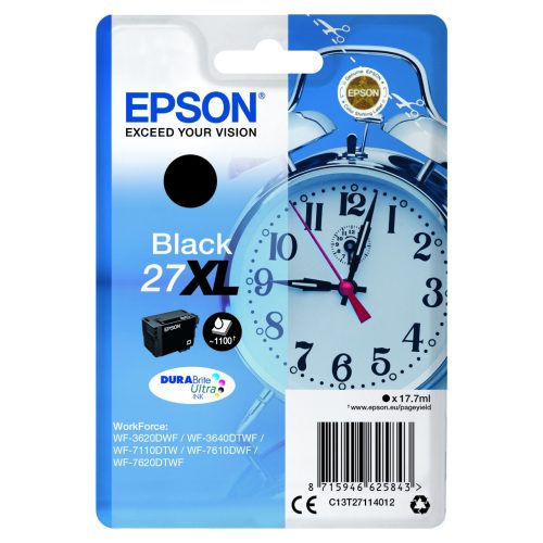 Epson T2711 Tintapatron Black 17,7ml No.27XL