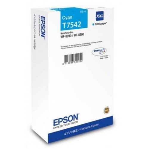 Epson T7542 Tintapatron Cyan 7.000 oldal kapacitás