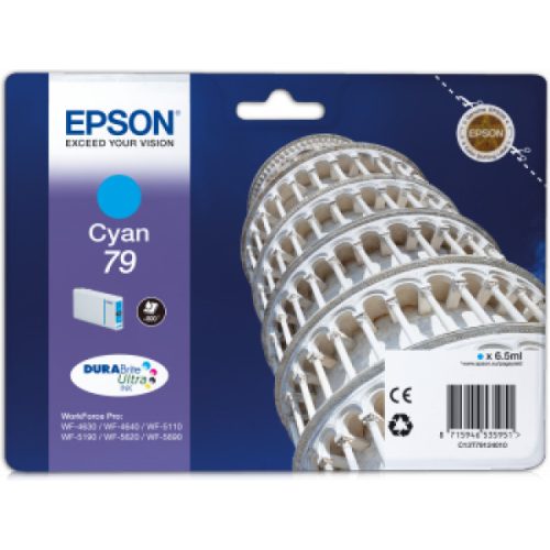 Epson T7912 Tintapatron Cyan 6,5ml No.79