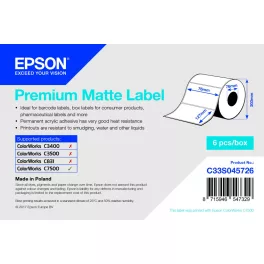 Epson matt inkjet címke 76mm x 127mm 960 címke/tekercs