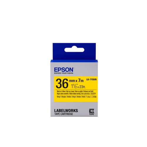 Epson LK-7YBVN címkeszalag Black/Yellow 36mm szalag(7m)