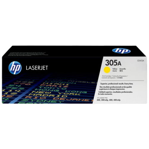 HP CE412A Toner Yellow 2.600 oldal kapacitás No.305A