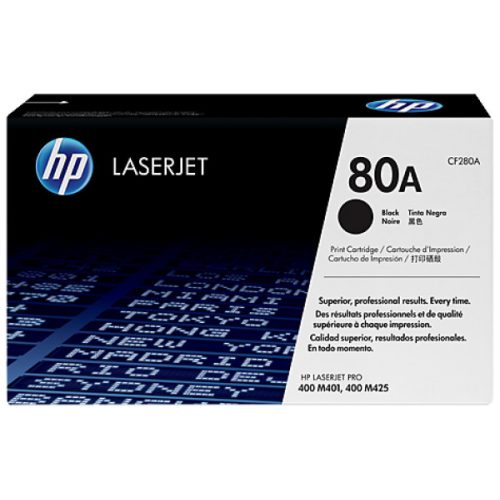 HP CF280A Toner Black 2.560 oldal kapacitás No.80A