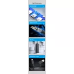 Vention USB 3.0  (4-Portos, USB-C & USB 3.0), 0,15m, Hub