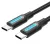 Vention USB-C 2.0/M, 1,5m, (fekete,PVC), kábel
