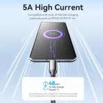 Vention USB-C/M -> USB-C/M, 2m, (5A,fekete), kábel