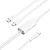 Vention USB-C 2.0/M -> 2*USB-C/M,  (5A,szilikon,fehér), 1,5m, kábel