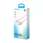Vention USB-A 2.0/M -> USB-C/M, 2m,(pink,3A), kábel