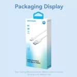 Vention USB-A 2.0/M -> USB-C/M, 2m,(fehér,6A), kábel