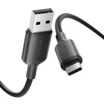 Vention USB-A 2.0/M -> USB-C/M, 1m,(fekete), kábel