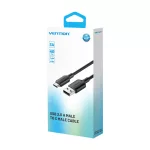 Vention USB-A 2.0/M -> USB-C/M, 2m,(fekete), kábel