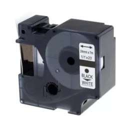   Utángyártott DYMO D1 D53713 24mm x 7m fehér-fekete #S0720930