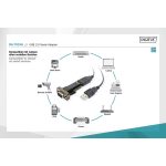 DIGITUS DA-70156 USB 2.0 Type-A soros átalakító