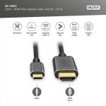 DIGITUS DA-70821 USB C - HDMI A 1,8m szürke video átalakító kábel
