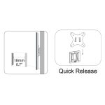 DIGITUS DA-90303-1 Univerzális VESA 100x100 fix fali konzol