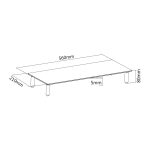 DIGITUS DA-90358 Üveg monitorállvány