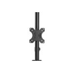 DIGITUS DA-90438 C-bilincses/gyűrűs univerzális VESA 75/100 2-es fekete függőleges monitor tartó állvány