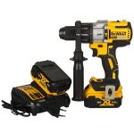 DEWALT Ütvefúró-csavarozó, 18V XR, 2x5Ah